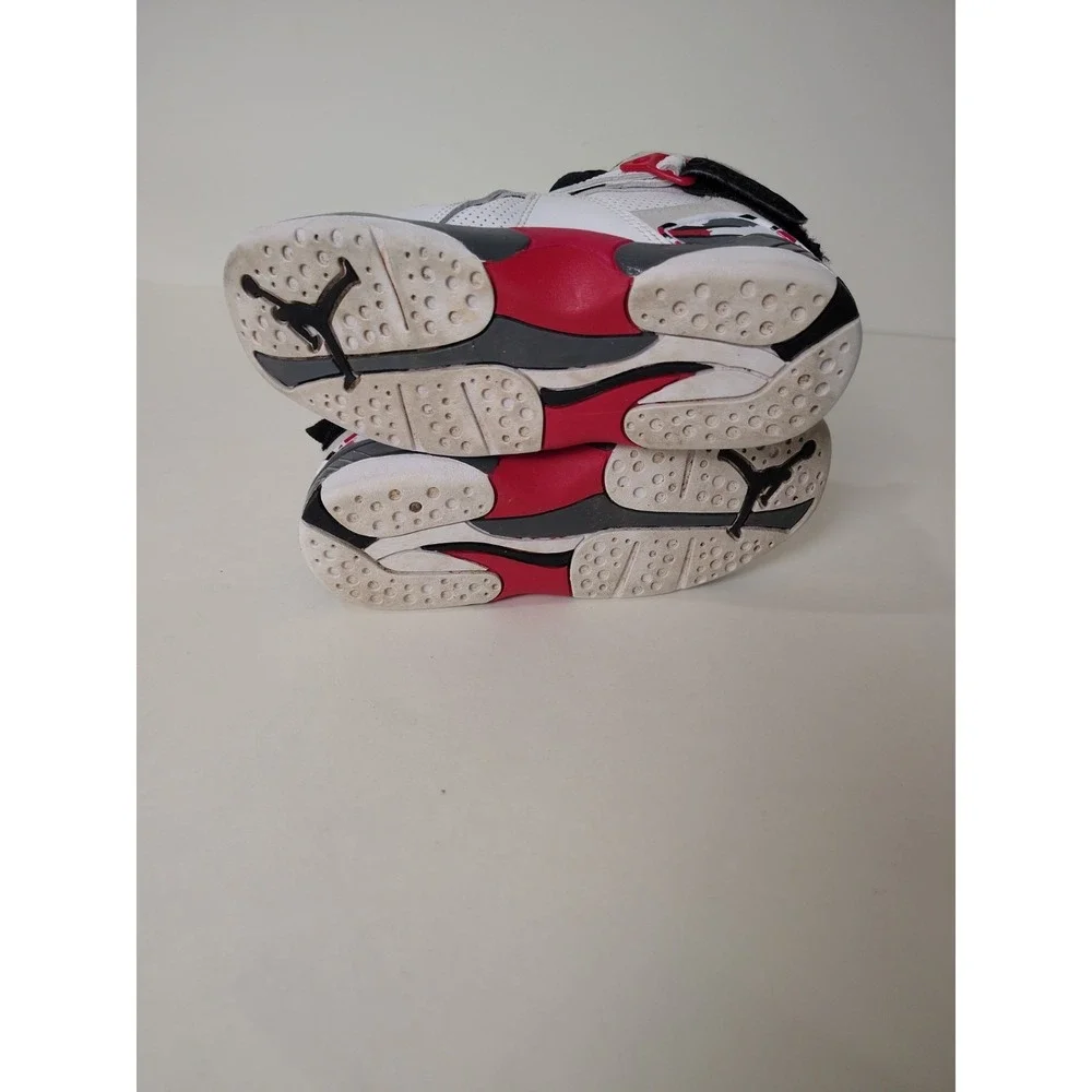 kids Jordan Air Jordan 8 Retro 'White and True Red 1y